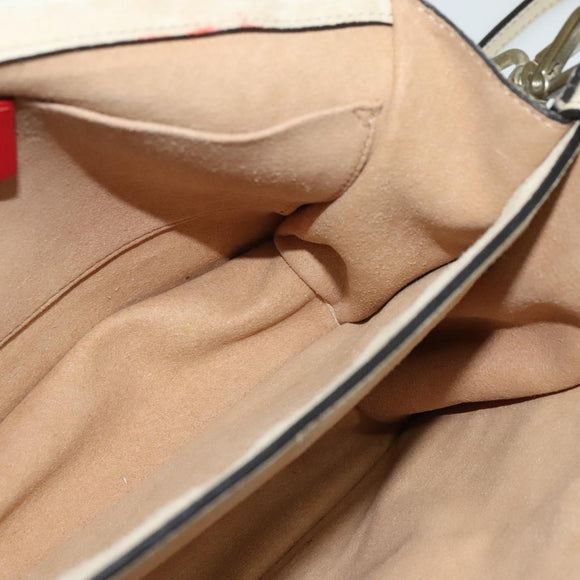 ETRO Rainbow Bag Shoulder Bag Leather Beige Auth 135001