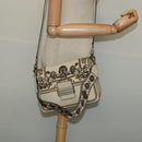 ETRO Rainbow Bag Shoulder Bag Leather Beige Auth 135001-26