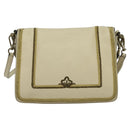 ETRO Rainbow Bag Shoulder Bag Leather Beige Auth 135001-2