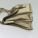 ETRO Rainbow Bag Shoulder Bag Leather Beige Auth 135001-3