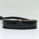 GUCCI GG Canvas Sherry Line Shoulder Bag Navy Gold Red Auth 135003-5