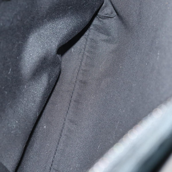 GUCCI GG Canvas Shoulder Bag Black Silver 122791 Auth 135007