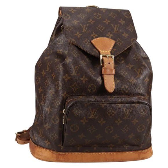 LOUIS VUITTON Monogram Montsouris GM Backpack M51135 LV Auth 135009