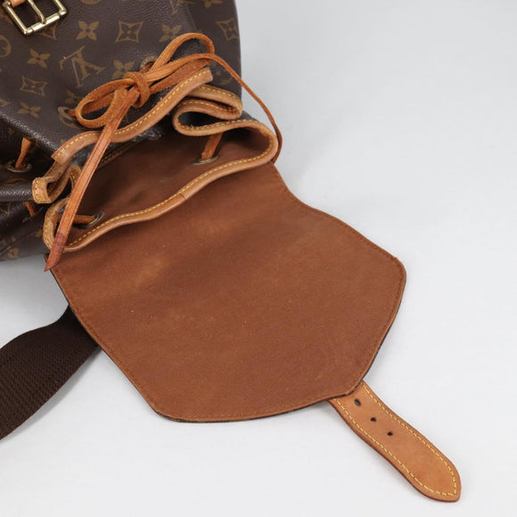 LOUIS VUITTON Monogram Montsouris GM Backpack M51135 LV Auth 135009
