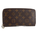 LOUIS VUITTON Monogram Zippy Wallet Long Wallet M42616 LV Auth 135010A-1