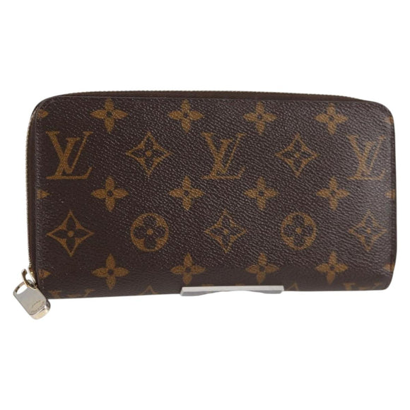 LOUIS VUITTON Monogram Zippy Wallet Long Wallet M42616 LV Auth 135010A