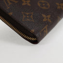 LOUIS VUITTON Monogram Zippy Wallet Long Wallet M42616 LV Auth 135010A-10