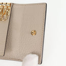 GUCCI GG Supreme Key Case PVC White Gold 456113 2149 Auth 135011M-21
