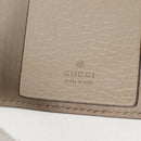 GUCCI GG Supreme Key Case PVC White Gold 456113 2149 Auth 135011M-22