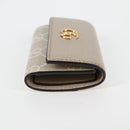 GUCCI GG Supreme Key Case PVC White Gold 456113 2149 Auth 135011M-4