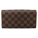 LOUIS VUITTON Damier Ebene Portefeuille Sarah Long Wallet N60491 LV Auth 135012-2