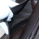 GUCCI GG Canvas Guccissima Wallet Leather Brown Silver 43219 0416 Auth 135014-15