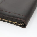 LOUIS VUITTON Utah Zippy Organizer Long Wallet Brown M97025 LV Auth 135015-10