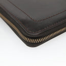 LOUIS VUITTON Utah Zippy Organizer Long Wallet Brown M97025 LV Auth 135015-11
