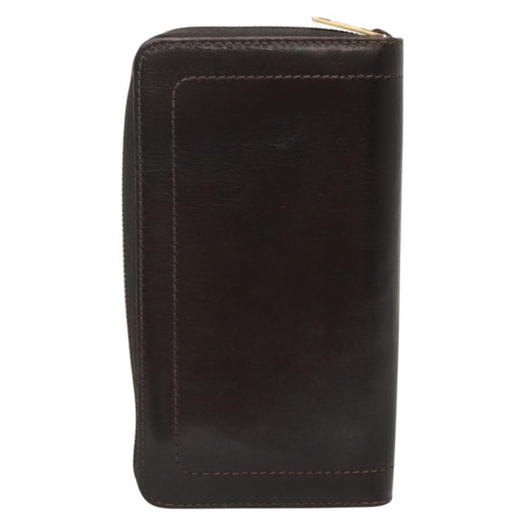 LOUIS VUITTON Utah Zippy Organizer Long Wallet Brown M97025 LV Auth 135015