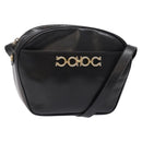 Salvatore Ferragamo Shoulder Bag Leather Black Gold Auth 135016-1