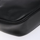 Salvatore Ferragamo Shoulder Bag Leather Black Gold Auth 135016-11