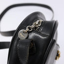 Salvatore Ferragamo Shoulder Bag Leather Black Gold Auth 135016-15