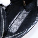 Salvatore Ferragamo Shoulder Bag Leather Black Gold Auth 135016-17