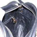 Salvatore Ferragamo Shoulder Bag Leather Black Gold Auth 135016-18