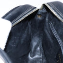 Salvatore Ferragamo Shoulder Bag Leather Black Gold Auth 135016-19