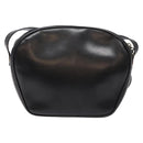 Salvatore Ferragamo Shoulder Bag Leather Black Gold Auth 135016-3