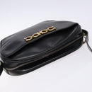 Salvatore Ferragamo Shoulder Bag Leather Black Gold Auth 135016-6