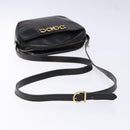 Salvatore Ferragamo Shoulder Bag Leather Black Gold Auth 135016-7