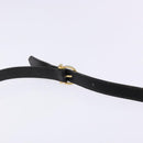 Salvatore Ferragamo Shoulder Bag Leather Black Gold Auth 135016-8