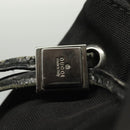 GUCCI Pouch Nylon Black Silver 039 0973 Auth 135018-9