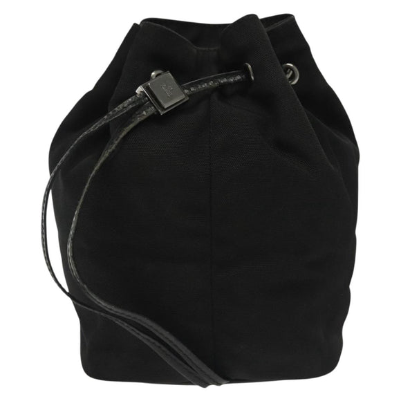 GUCCI Pouch Nylon Black Silver 039 0973 Auth 135018