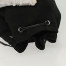 GUCCI Pouch Nylon Black Silver 039 0973 Auth 135018-6