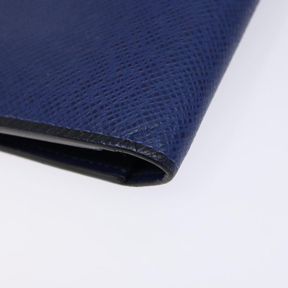 LOUIS VUITTON Taiga Portefeuille Braza Long Wallet Blue M30559 LV Auth 135023