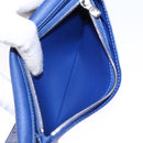 LOUIS VUITTON Taiga Portefeuille Braza Long Wallet Blue M30559 LV Auth 135023-20