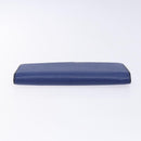 LOUIS VUITTON Taiga Portefeuille Braza Long Wallet Blue M30559 LV Auth 135023-5