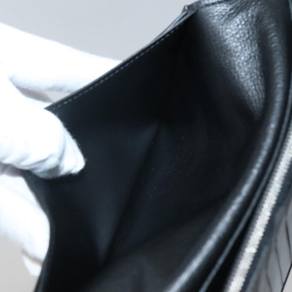 LOUIS VUITTON Portefeuille Brazza Wallet Taurillon Leather M58192 LV Auth 135024