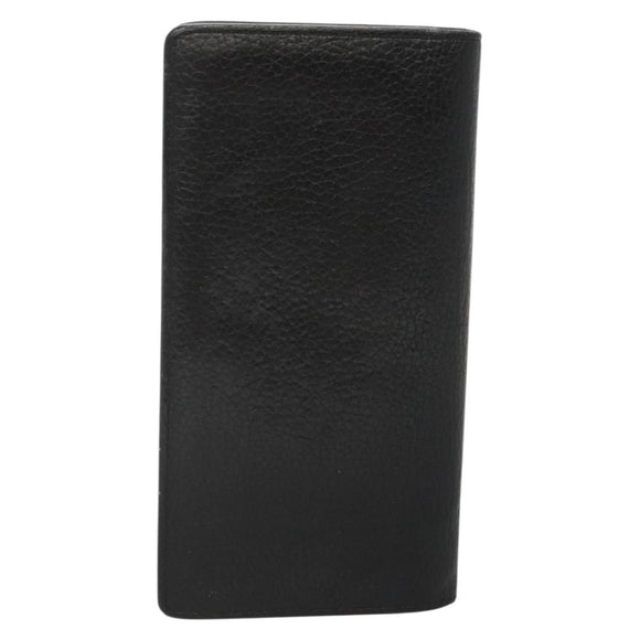 LOUIS VUITTON Portefeuille Brazza Wallet Taurillon Leather M58192 LV Auth 135024