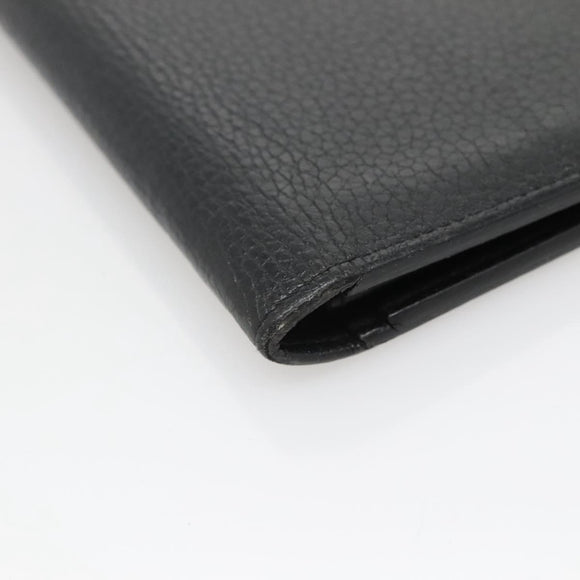 LOUIS VUITTON Portefeuille Brazza Wallet Taurillon Leather M58192 LV Auth 135024