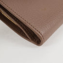 GUCCI Compact Bifold Wallet Leather Gold Pink Beige 523193 1147 Auth 135025AM-14