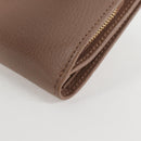 GUCCI Compact Bifold Wallet Leather Gold Pink Beige 523193 1147 Auth 135025AM-17