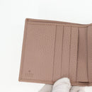 GUCCI Compact Bifold Wallet Leather Gold Pink Beige 523193 1147 Auth 135025AM-20