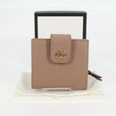 GUCCI Compact Bifold Wallet Leather Gold Pink Beige 523193 1147 Auth 135025AM-12