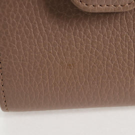 GUCCI Compact Bifold Wallet Leather Gold Pink Beige 523193 1147 Auth 135025AM - 0