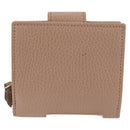 GUCCI Compact Bifold Wallet Leather Gold Pink Beige 523193 1147 Auth 135025AM-3