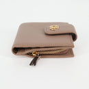 GUCCI Compact Bifold Wallet Leather Gold Pink Beige 523193 1147 Auth 135025AM-6