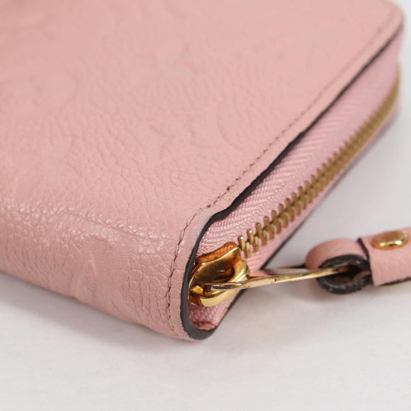 LOUIS VUITTON Empreinte Zippy Wallet Long Wallet Pink M64090 LV Auth 135026M