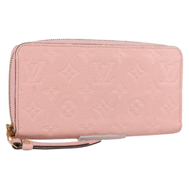 LOUIS VUITTON Empreinte Zippy Wallet Long Wallet Pink M64090 LV Auth 135026AM