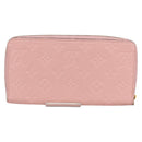 LOUIS VUITTON Empreinte Zippy Wallet Long Wallet Pink M64090 LV Auth 135026AM-2