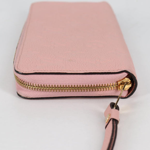 LOUIS VUITTON Empreinte Zippy Wallet Long Wallet Pink M64090 LV Auth 135026M