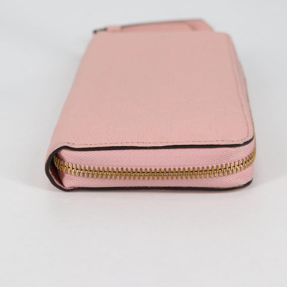 LOUIS VUITTON Empreinte Zippy Wallet Long Wallet Pink M64090 LV Auth 135026M